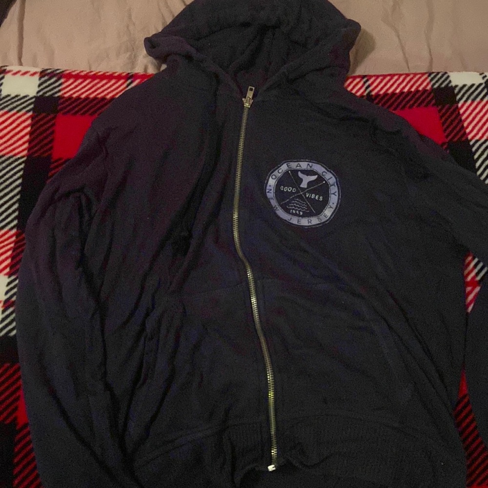 Ocean city New Jersey zip up jacket